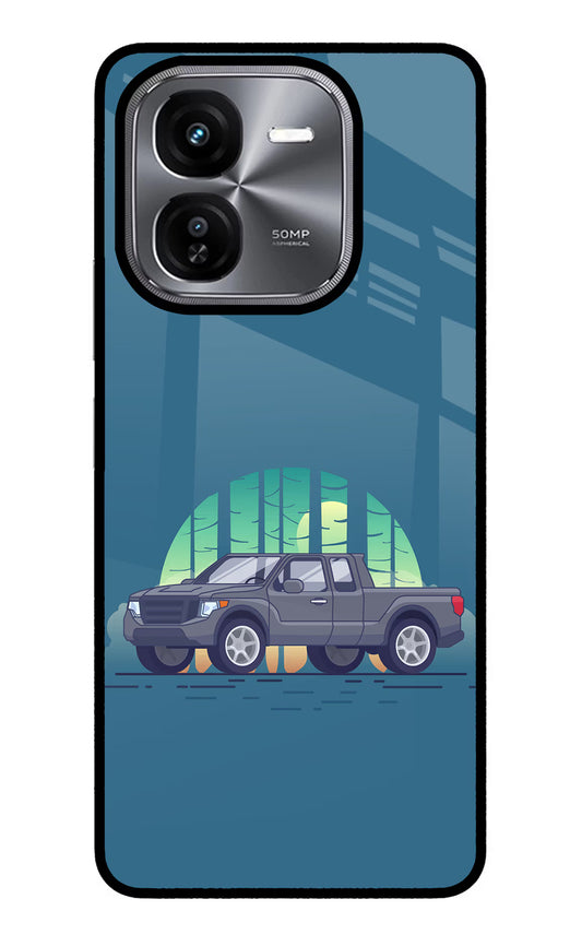 Retro Garage Vibe iQOO Z9X Glass Case