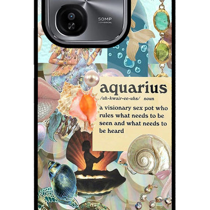 Aquarius Zodiac iQOO Z9X Glass Case