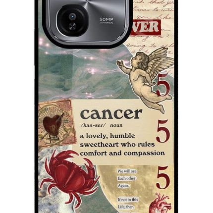 Cancer Zodiac iQOO Z9X Glass Case