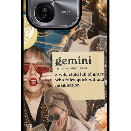 Gemini Zodiac iQOO Z9X Glass Case