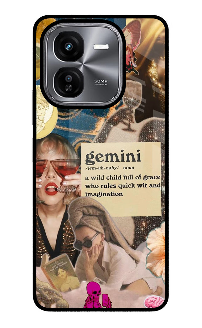 Gemini Zodiac iQOO Z9X Glass Case