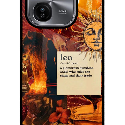Leo Zodiac iQOO Z9X Glass Case