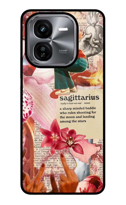 Sagittarius Zodiac iQOO Z9X Glass Case