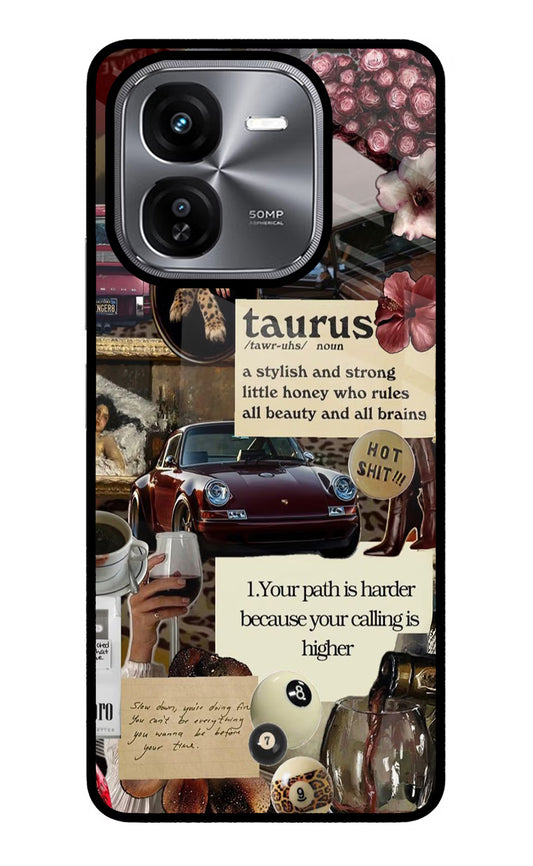 Taurus Zodiac iQOO Z9X Glass Case