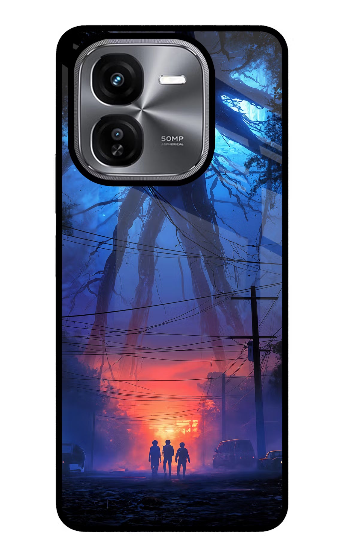 Ordinary Things Shadow iQOO Z9X Glass Case Back Cover by Casekaro