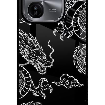 Twin Dragons iQOO Z9X Glass Case