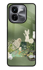 Aesthetic anime iQOO Z9X Glass Case
