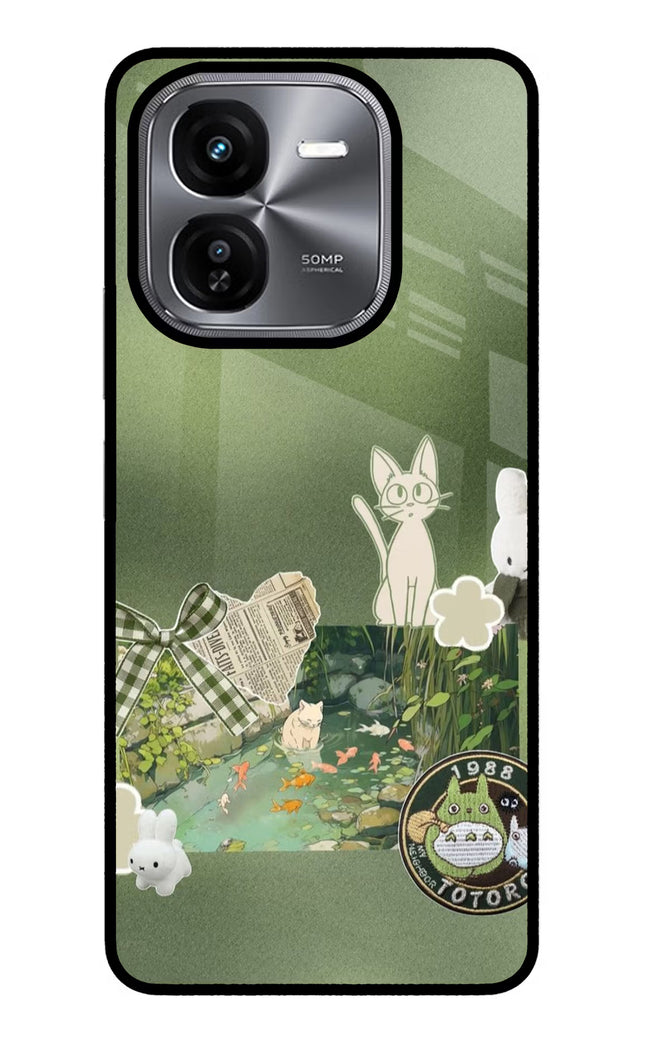 Aesthetic anime iQOO Z9X Glass Case