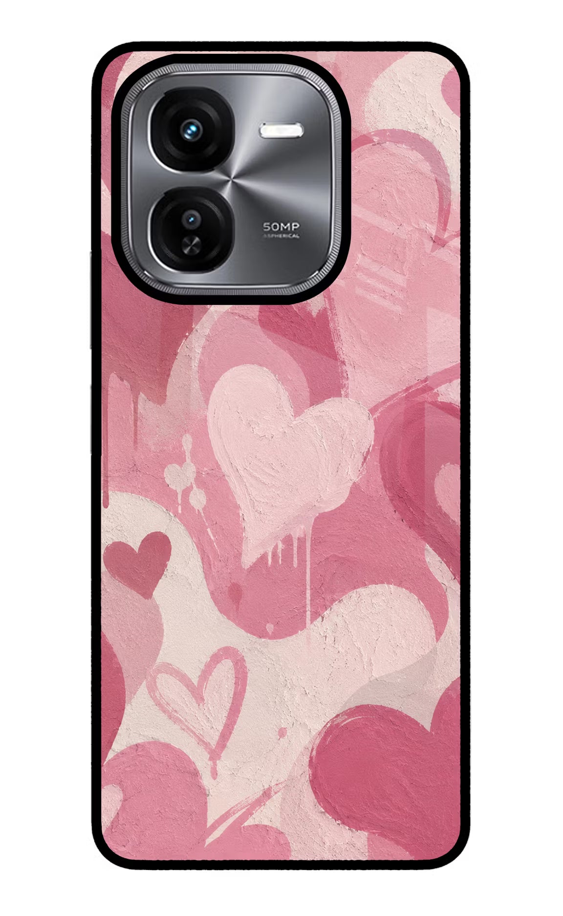 Hearty case iQOO Z9X Glass Case Back Cover by Casekaro