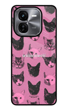 Pink Cats iQOO Z9X Glass Case