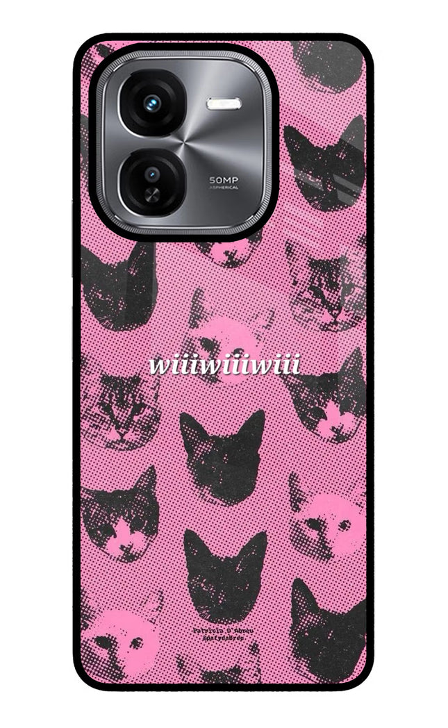 Pink Cats iQOO Z9X Glass Case