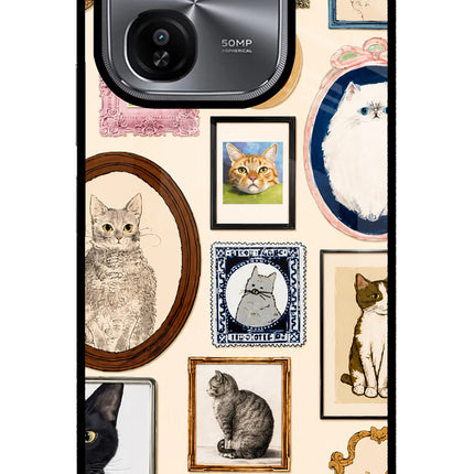 Mirror Cats iQOO Z9X Glass Case