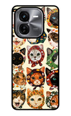 Cool Cat iQOO Z9X Glass Case
