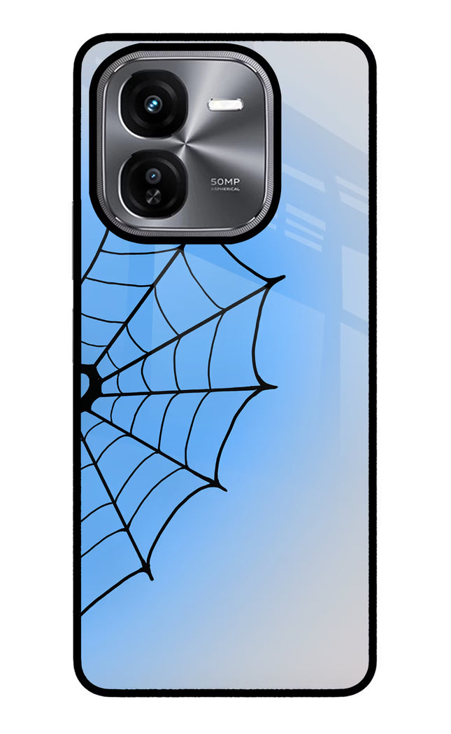Blue Web iQOO Z9X Glass Case
