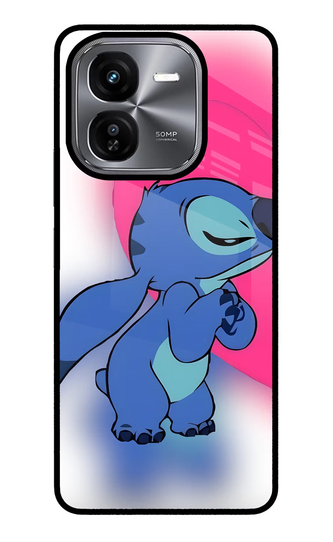 Stitch Hug iQOO Z9X Glass Case