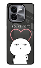 You're Right iQOO Z9X Glass Case