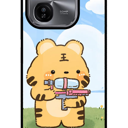 Tiger Treat iQOO Z9X Glass Case