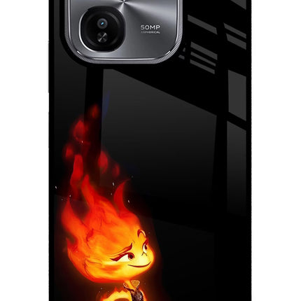 Ember Flame iQOO Z9X Glass Case