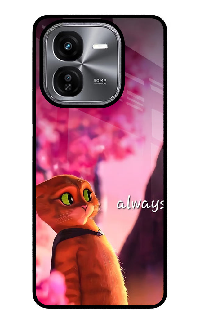 Always Cat iQOO Z9X Glass Case