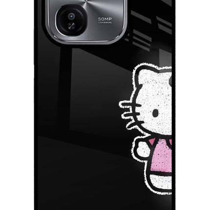 Kitty Charm iQOO Z9X Glass Case