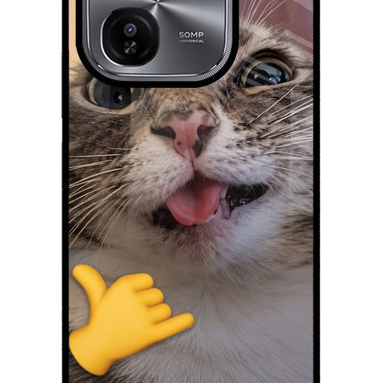 Silly Cat Call iQOO Z9X Glass Case