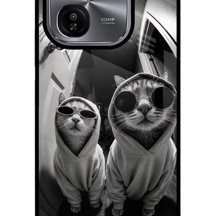 Hood Cats iQOO Z9X Glass Case