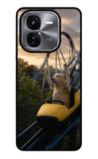 Rollercoaster Dog iQOO Z9X Glass Case