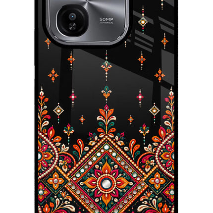 Noir Mehfil iQOO Z9X Glass Case