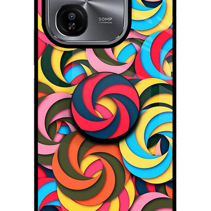 Spiral Pattern iQOO Z9X Pop Case by Casekaro