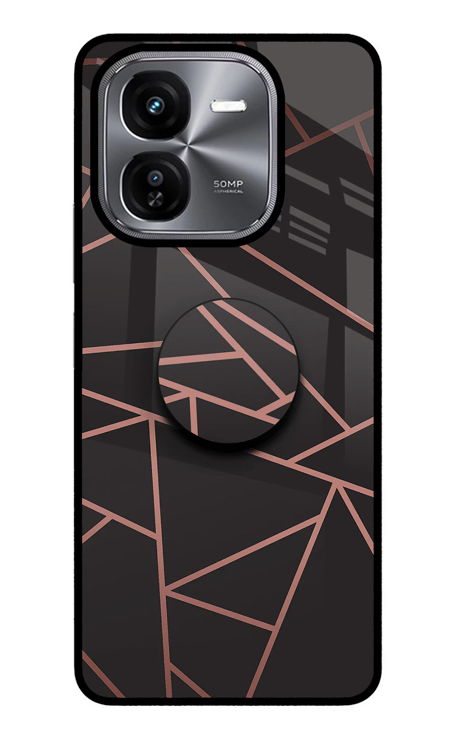 Geometric Pattern iQOO Z9X Pop Case, Glass case