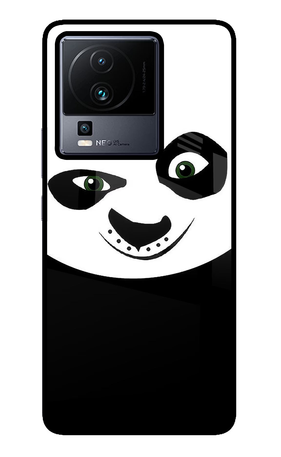 Panda iQOO Neo 7 Glass Case Back Cover by Casekaro