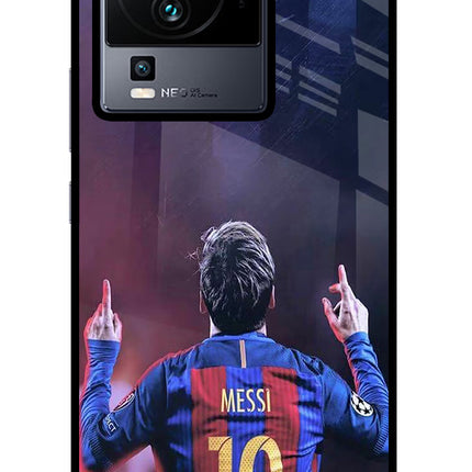 Messi iQOO Neo 7 Glass Case Back Cover by Casekaro