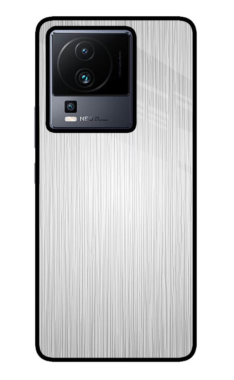 Wooden Grey Texture iQOO Neo 7 Back Cover, Glass case