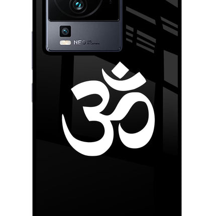 Om iQOO Neo 7 Glass Case Back Cover by Casekaro