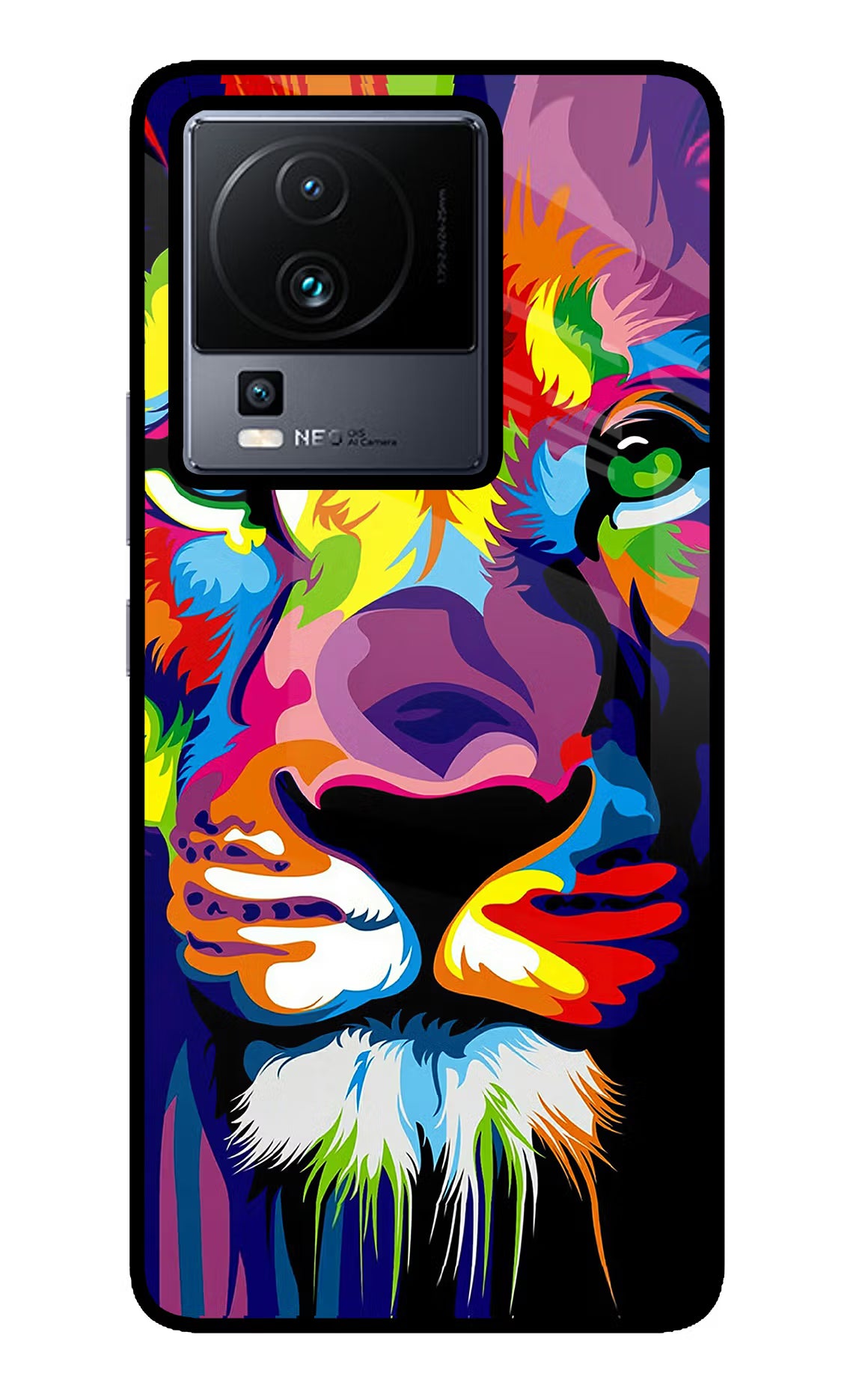 Lion iQOO Neo 7 Glass Case