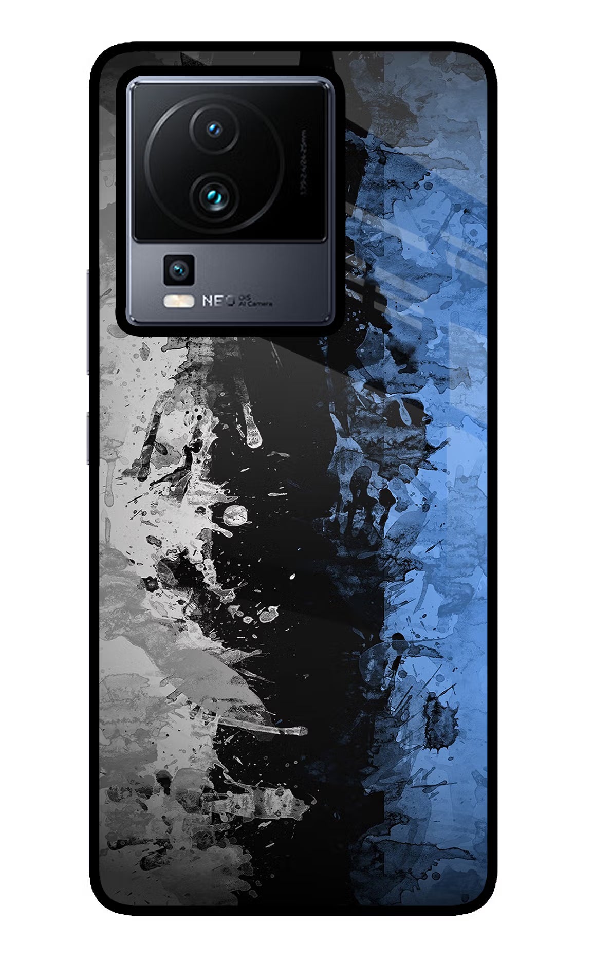 Artistic Design iQOO Neo 7 Glass Case Back Cover by Casekaro