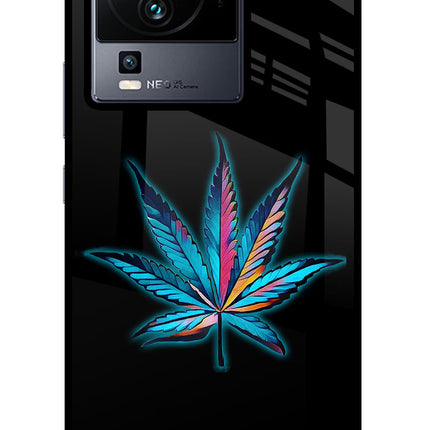 Weed iQOO Neo 7 Glass Case Back Cover by Casekaro