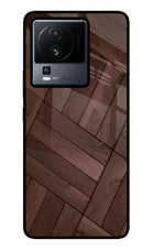 Wooden Texture Design iQOO Neo 7 Glass Case