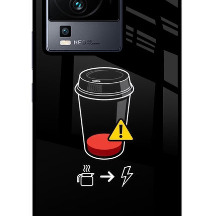 Coffee iQOO Neo 7 Glass Case Back Cover by Casekaro