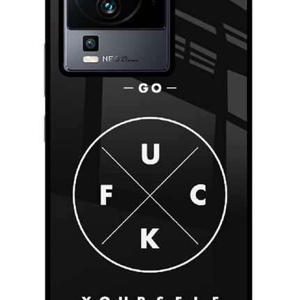 Go Fuck Yourself iQOO Neo 7 Glass Case Back Cover by Casekaro