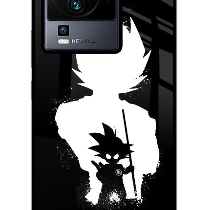 Goku Shadow iQOO Neo 7 Glass Case Back Cover by Casekaro