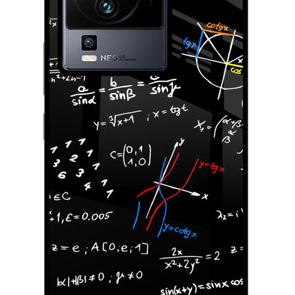 Mathematics Formula iQOO Neo 7 Glass Case Back Cover by Casekaro