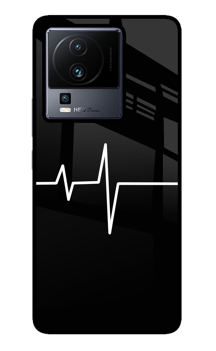 Heart Beats iQOO Neo 7 Back Cover, Glass case