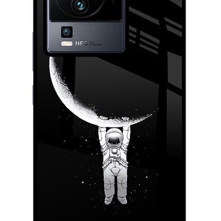Moon Space iQOO Neo 7 Glass Case Back Cover by Casekaro
