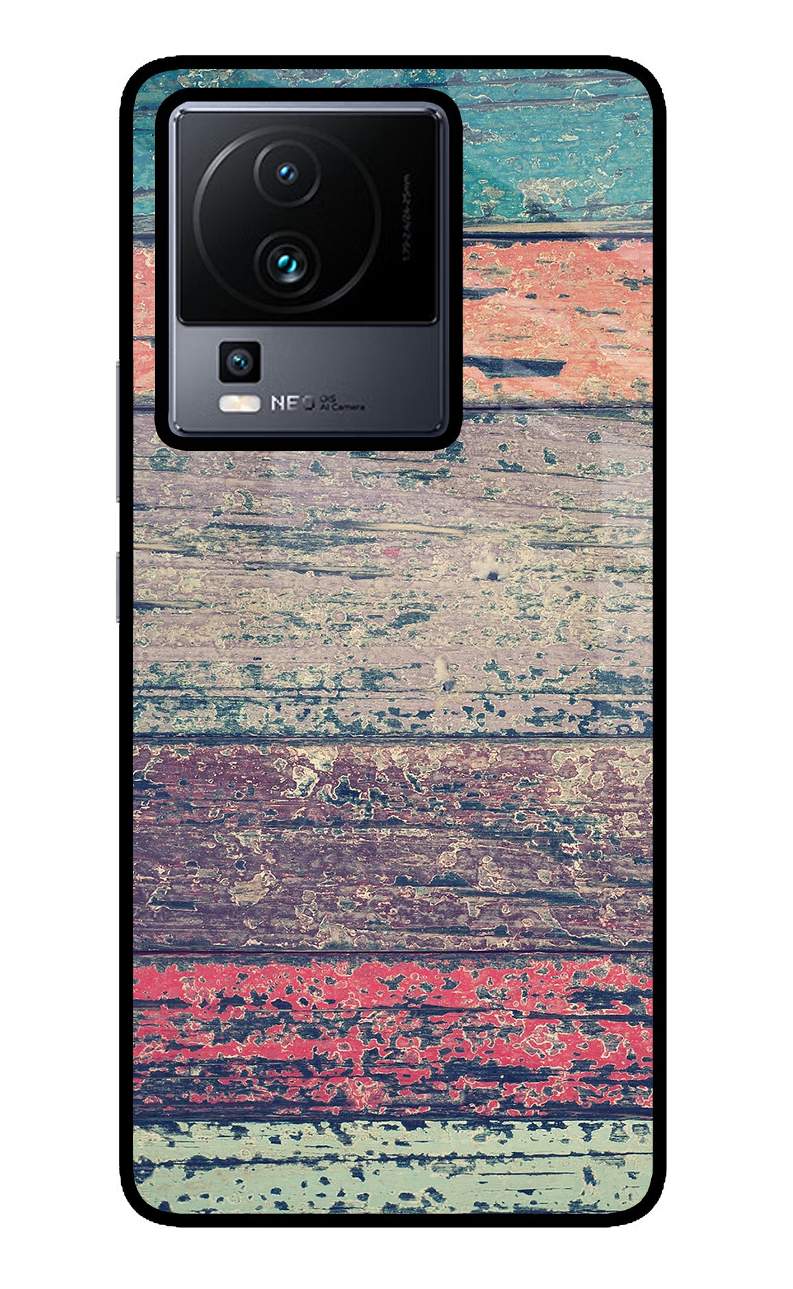 Colourful Wall iQOO Neo 7 Glass Case Back Cover by Casekaro