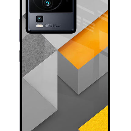 Abstract iQOO Neo 7 Glass Case Back Cover by Casekaro