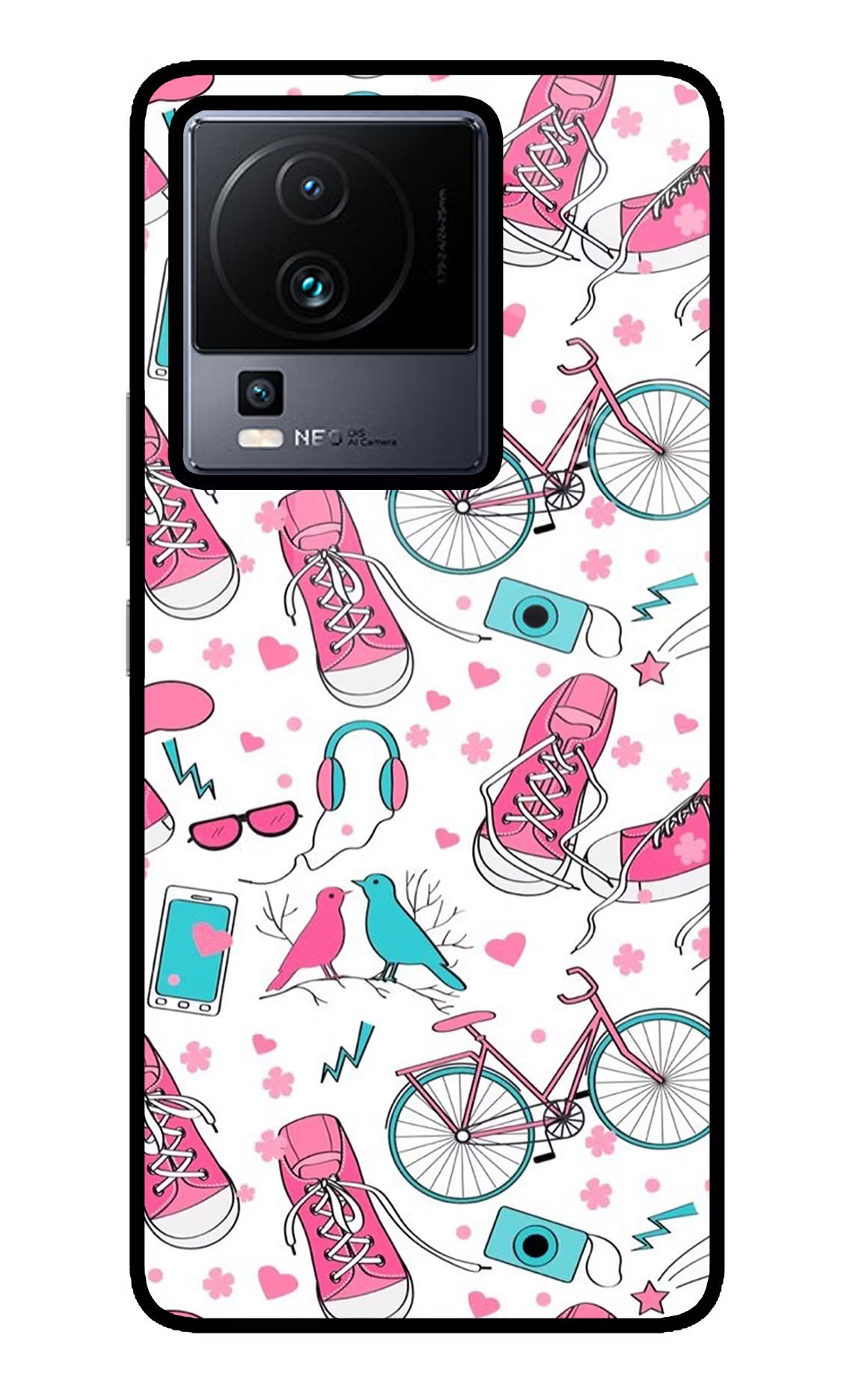 Artwork iQOO Neo 7 Glass Case Back Cover by Casekaro