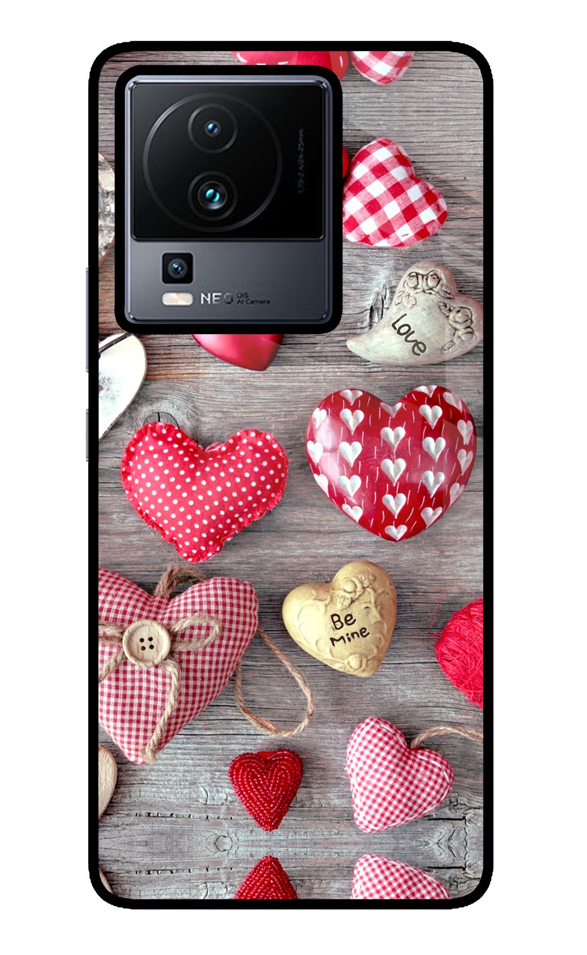 Love Wallpaper iQOO Neo 7 Glass Case Back Cover by Casekaro