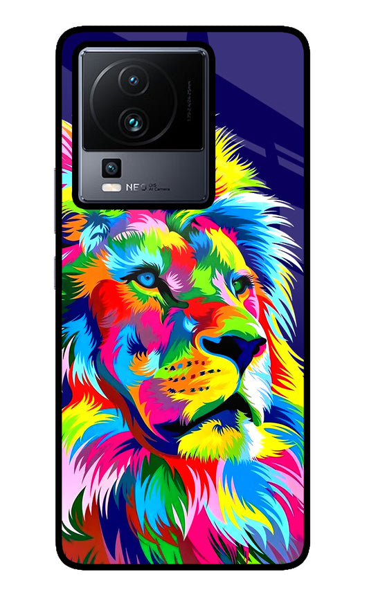 Vector Art Lion iQOO Neo 7 Glass Case