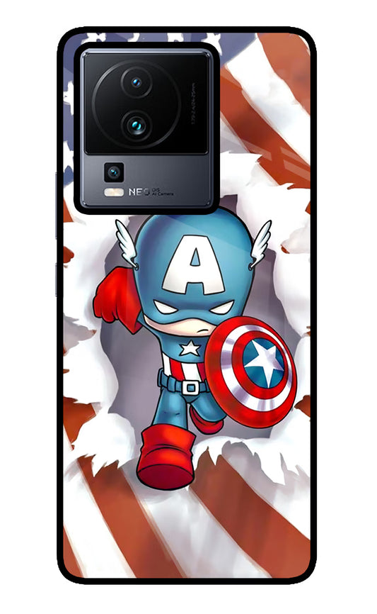 Captain America iQOO Neo 7 Glass Case